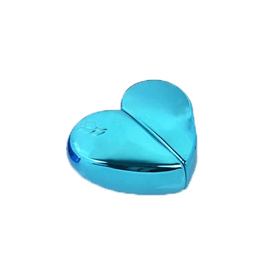 MUB-20 мл в форме сердца спрей флакон для духов стеклянный безвоздушный насос для женщин Parfum распылитель бутылка для путешествий пустые косметические контейнеры - Цвет: Небесно-голубой