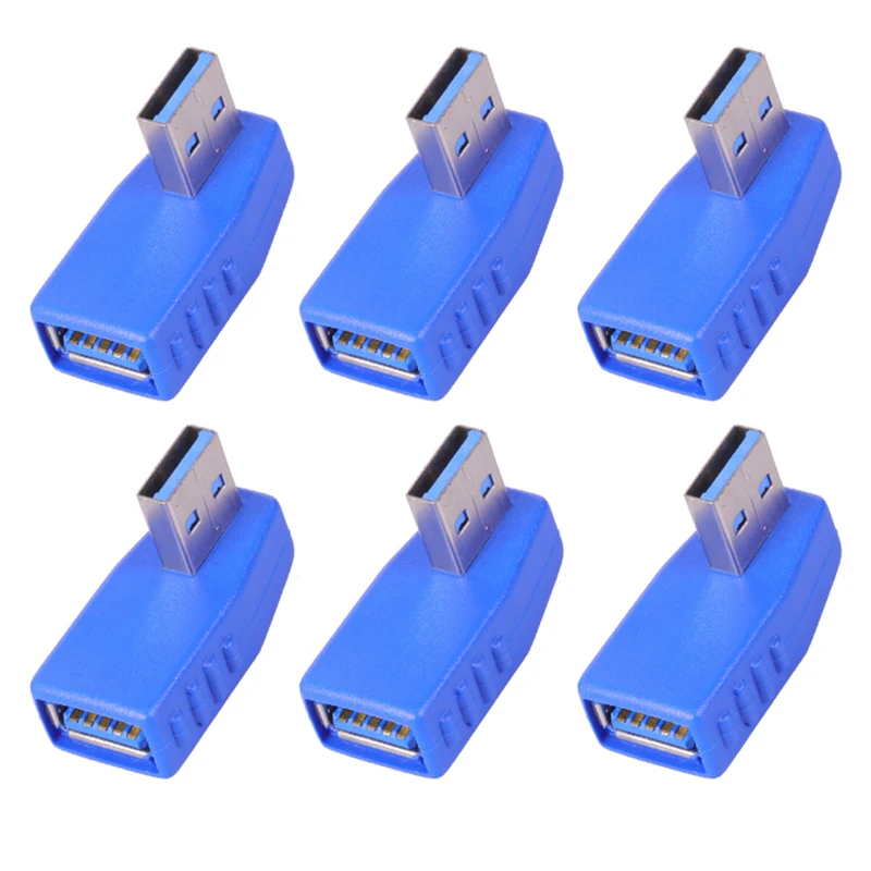 5 шт. USB3.0 (под углом 90 градусов) для разъем 3 0 Версия usb A штекер переходник с