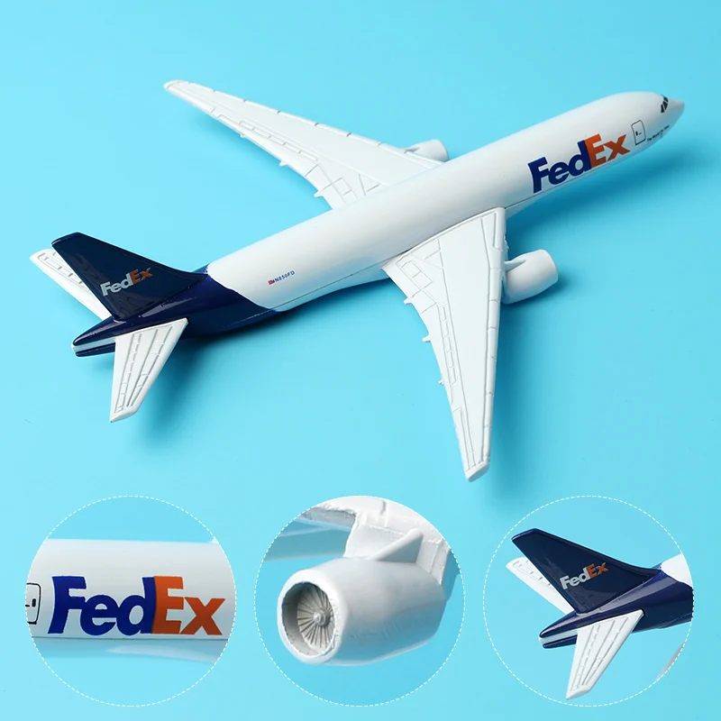 16 см FedEx Экспресс B777 Boeing 777 авиакомпании модель самолета сплава авиационные