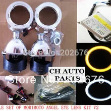 DLAND весь набор светодиодный глаза ангела Мини HID BI-XENON комплект прожекторных фар H1, 35 Вт 12 В, переменный ток, HID комплект H4 жгут rhd LHD