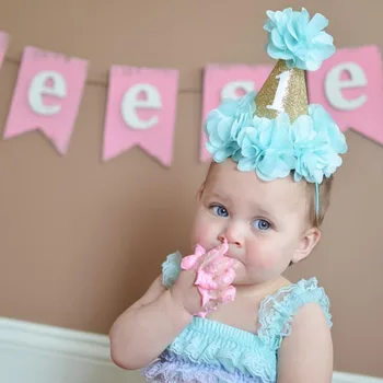 

Cute Baby Girl Party Hats Birthday Princess Prince Crown Cap Headgear Birthday Party Decor Kids Festive Party Supplies Dropship