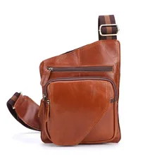 Мужские сумки на плечо маленький для мобильного телефона натуральная кожа сумка через плечо винтажная сумка через плечо кожаная нагрудная сумка для мужчин s нагрудные сумки# Q214