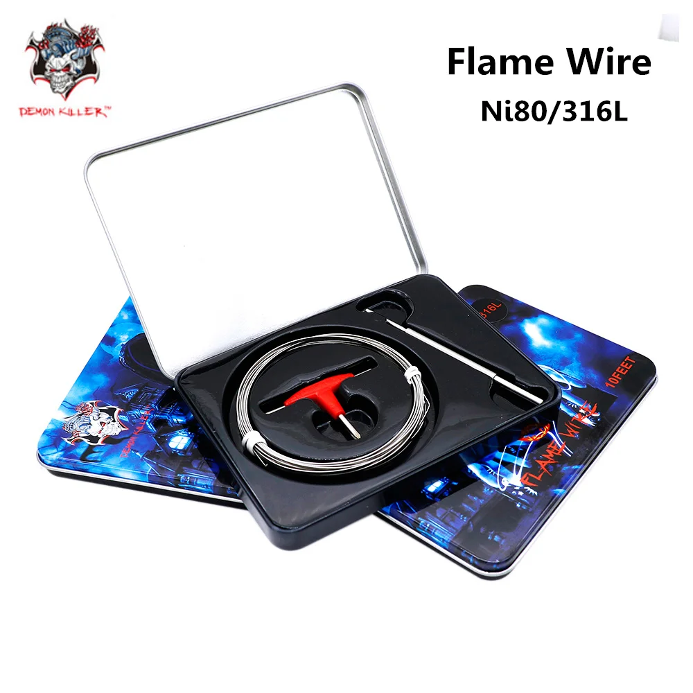 

Original Demon Killer Flame Heating Wire Ni80 & SS316L Material for E Cigarette RDA RBA RTA Atomizer Vape DIY Prebuilt Coil Kit