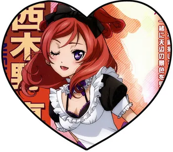 

Love Live Anime Nishikino Maki Single Sided Pattern Fabric Heart Pillow #36126