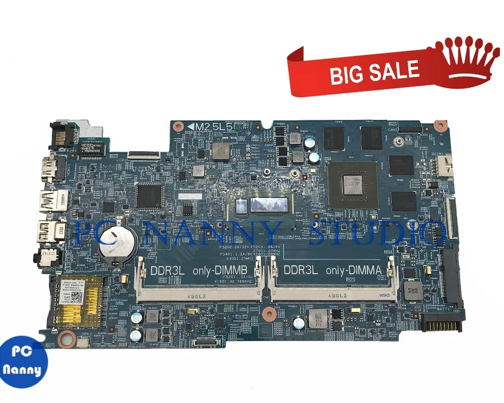 ПК Няня для Dell Inspiron 15 7537 материнская плата i7-4500U 02KN1H 2KN1H 12311-2 протестирована |