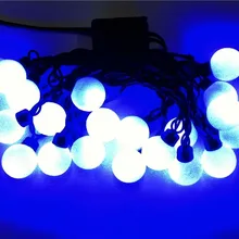 5 м 20 светодиодов моделирующий шнур огни Blue4cm супер bigBallShape украшения огни(AC 110/220 V/EU/US Plug