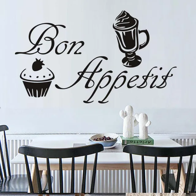 Best Quality French Bon Appetit Quotes Vinyl Wall Sticker Kitchen Dining Room Removable Home Decor Ice-Cream Cake Wall Decals Decoration Best Quality French Bon Appetit Quotes Vinyl Wall Sticker Kitchen Dining Room Removable Home Decor Ice-Cream Cake Wall Decals Decoration