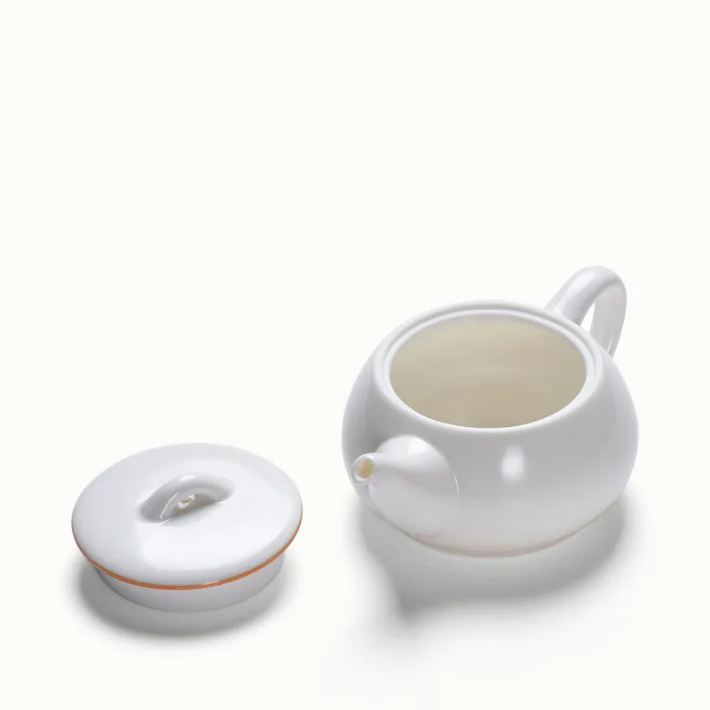  Free Shipping 1 teapot with 4 cups Portable ceramic office travel teapots Simple kung fu Porcelain 