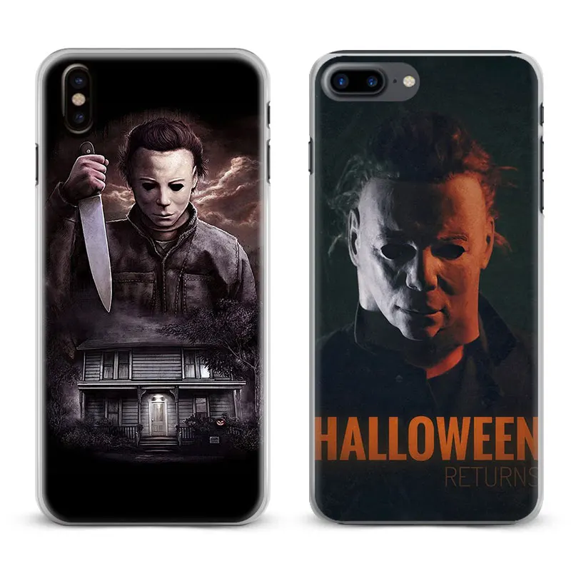 

Michael Myers Halloween 2018 movies Coque Phone Case Cover Shell For Apple iPhone 5 5s Se 6 6s 7 8 Plus X XR XS MAX