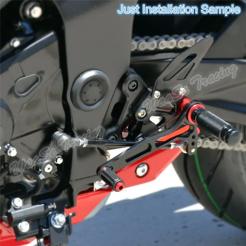 Waase GSR750 Регулируемый Rider Rearset Shift задние комплекты подножки для ног для Suzuki GSR 750 2011 2012 2013