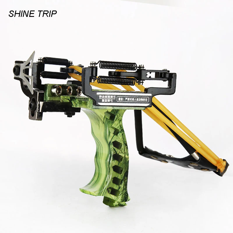 

OUTDOOR hunting slingshot laser red dot aiming target sling bow shot with arrow rest accurate shooting
