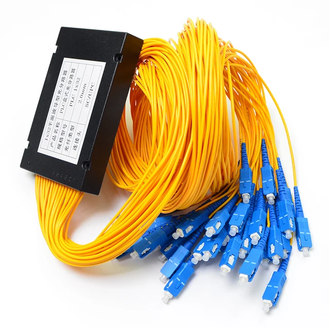 Free Shipping Box Fiber Optical PLC Splitter 1x32 SC UPC Connector 2 