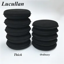 Lucullan 5 pacotes, ultra grossa 30mm esponja de espuma de alta densidade aplicador de detalhamento automático almofada melhor para enceramento e polimento