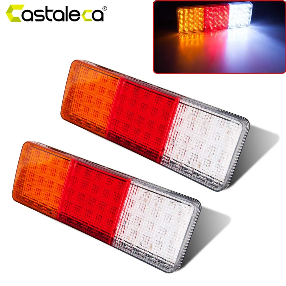 castaleca 2X Car truck trailer 75 LED Rear Tail Light brake Parking Turn Taillights Indicator Lamp Reverse applications castaleca 2X Car truck trailer 75 LED Rear Tail Light brake Parking Turn Taillights Indicator Lamp Reverse applications