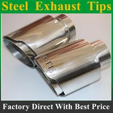 Estilo do carro de Entrada de 51mm para Tomada de 89mm HSTE Escape Em Aço Inox Ponta, HSTE Escape Ponta Silenciador