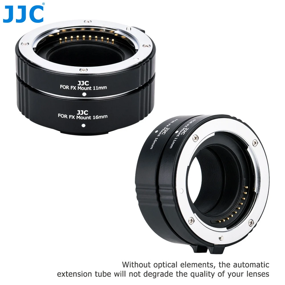 JJC металлическое переходное кольцо с автофокусом, автоматическое Удлинительное Кольцо для объектива Fujifilm X Mount 11 мм 16 мм, переходное кольцо