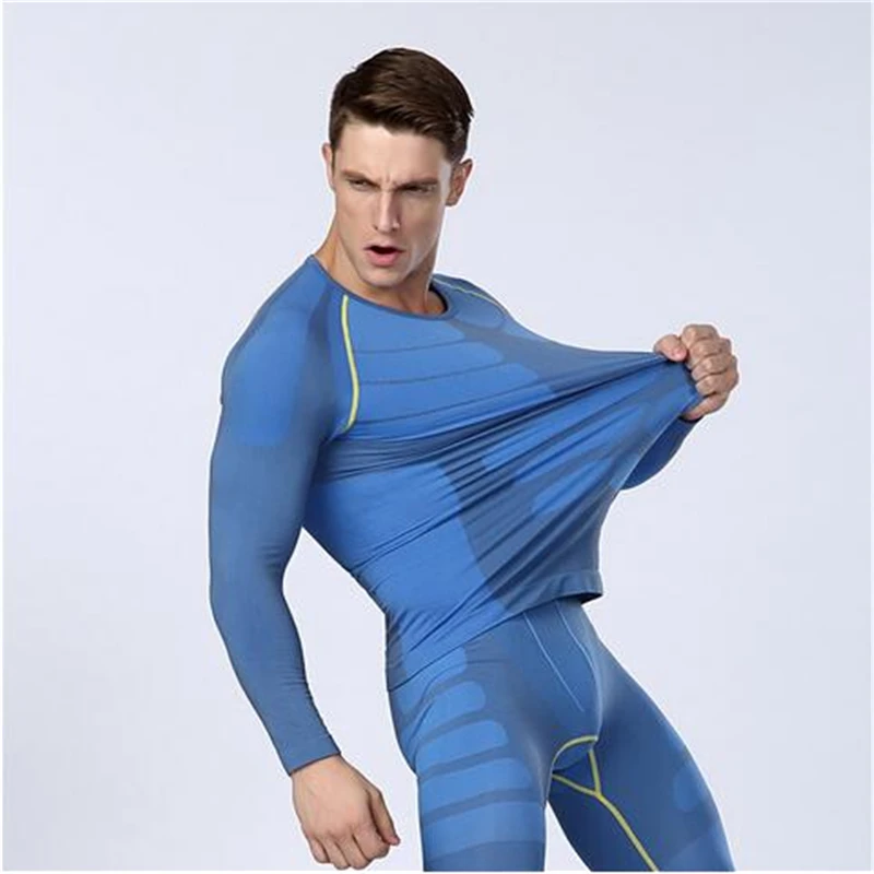 

Fitness Exercise Kit Men's Integrated Training Exercise Tight Fitness Series Compression Quick Dry Long Sleeve Composer + Pants