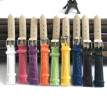 PU bracelet watch 14mm Watchband Straps for clock accessories 2015 hot multicolor women’s watch bands 14mm correa reloj X007