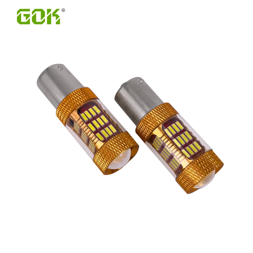 1 шт. P21W BA15S BAY15D 1157 1156 светодиод 60smd 4014 автомобиль 12 В белый 30 Вт SMD S25 поворотный