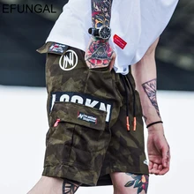 Efungal летние по колено для бегунов камуфляжные принт мужские шорты Карго Harajuku уличной моды шаровары Стиль в стиле «хип-хоп» и шорты