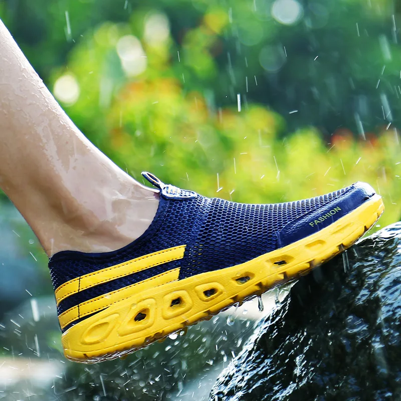 

Summer upstream men's breathable mesh shoes quick-drying non-slip mountaineering amphibious wading shoes