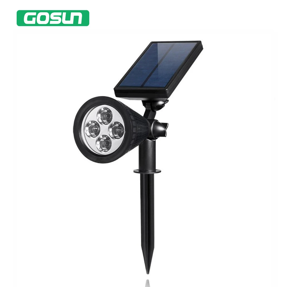 2W 5V LED Solar Spotlight 200 Lumens super bright Lamp Outdoor Garden