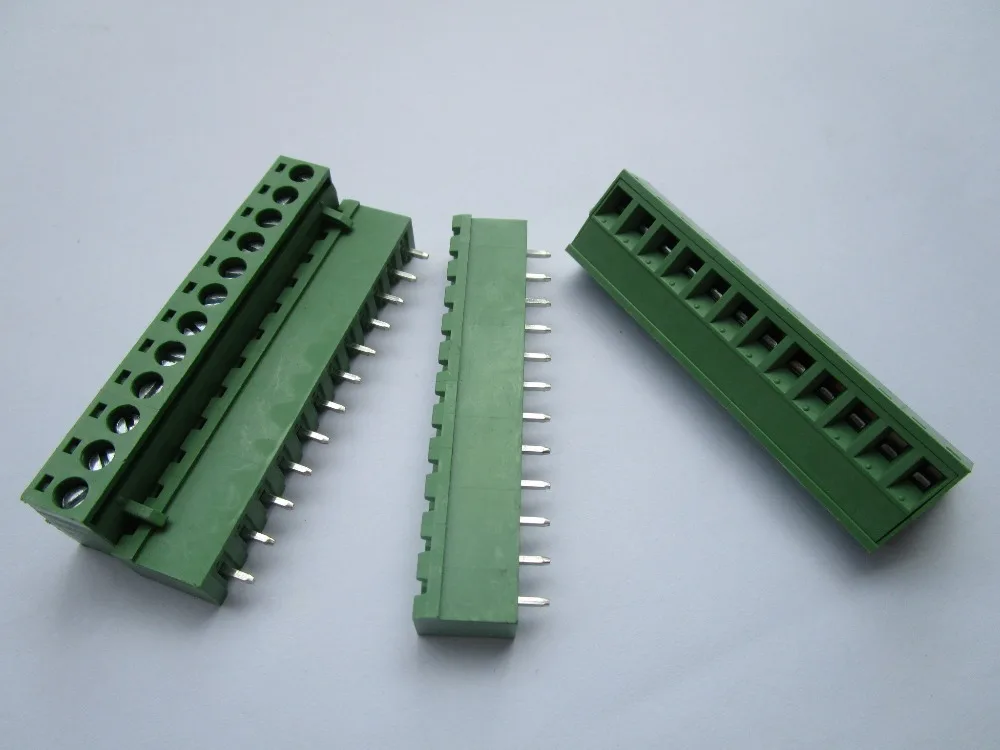 

Close Straight 12 pin 5.08mm Screw Terminal Block Green Connector Pluggbale Type 20 Pcs Per Lot