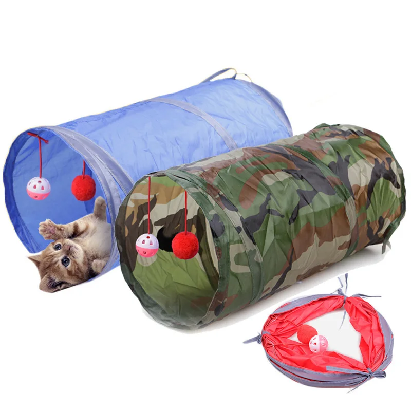 

1PC Nylon Collapsible Pet Tunnel Toy Dog Toy Pet Cat Products brinquedo cachorro