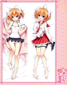 

Anime Cartoon Aria the Scarlet Ammo Double Bolster Hugging Pillow Case Pillow Cover Pillowcase Peach Skin 2 Way No.511061