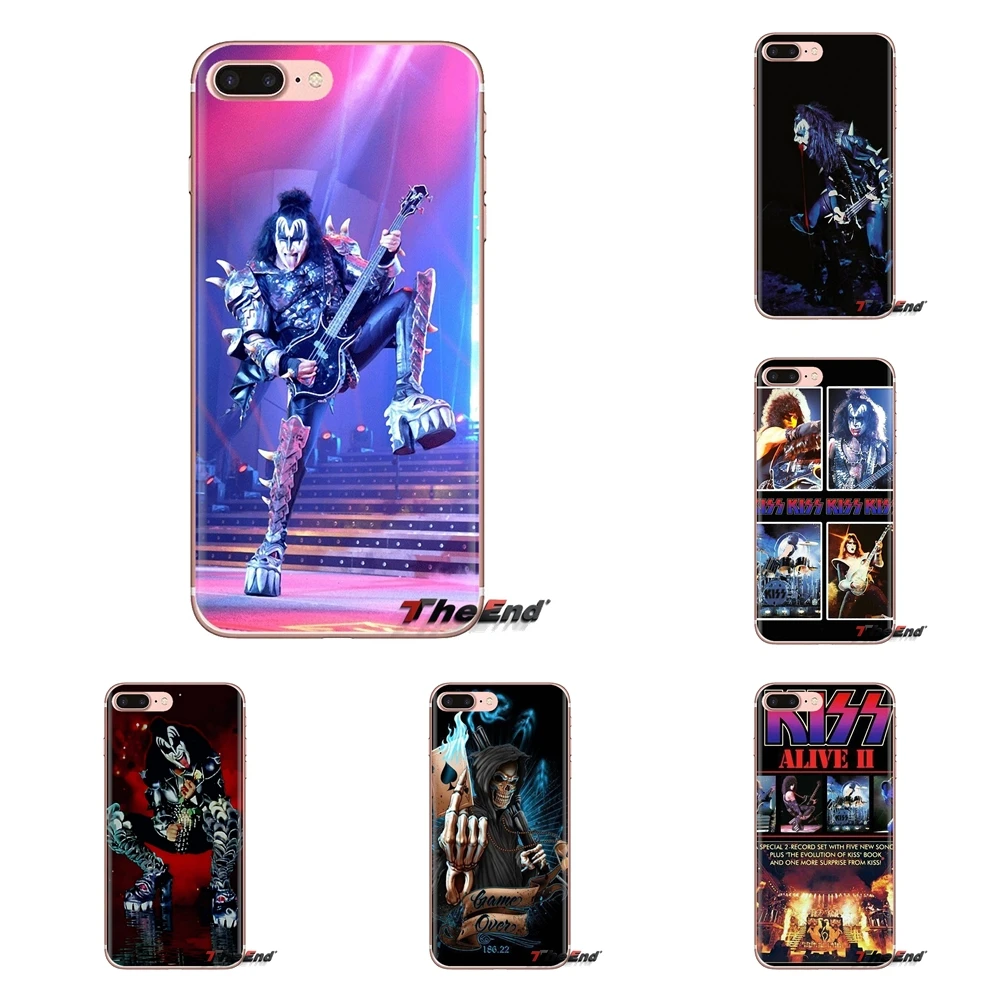 

KISS rock band USA For Xiaomi Mi4 Mi5 Mi5S Mi6 Mi A1 A2 5X 6X 8 9 Lite SE Pro Mi Max Mix 2 3 2S Transparent Soft Cases Covers