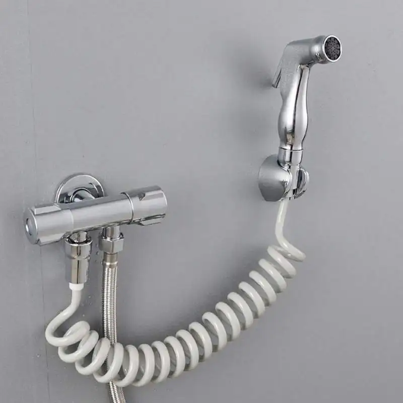 

Useful Toilet Sprayer Jet Bidet Diaper Sprayer Handheld Bidet Spray Gun Toilet Flushing Device Bathroom Accessories