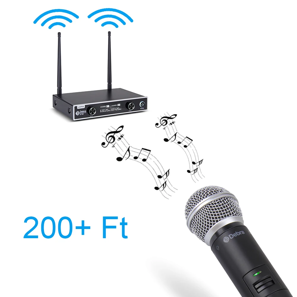 Debra Audio UHF Wireless Microphone System With