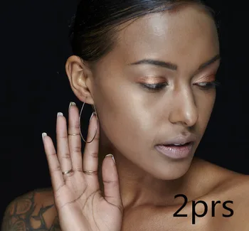 

925 Teardrop Hoop Earrings 2 pairs handmade Thin Classic top selling drop shaped minimal jewelry gift girlfriend