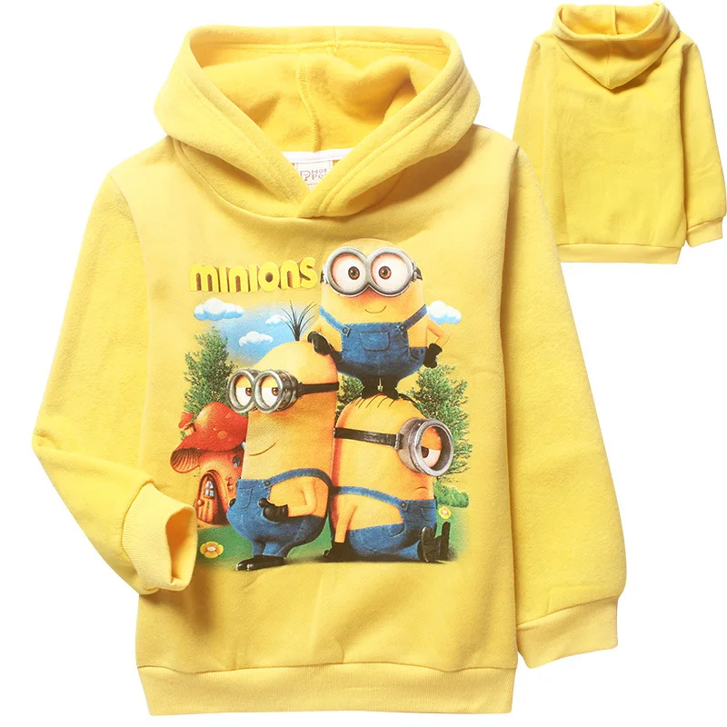 high quality despicable me 2 minion hoodies Warm winter outwear coat