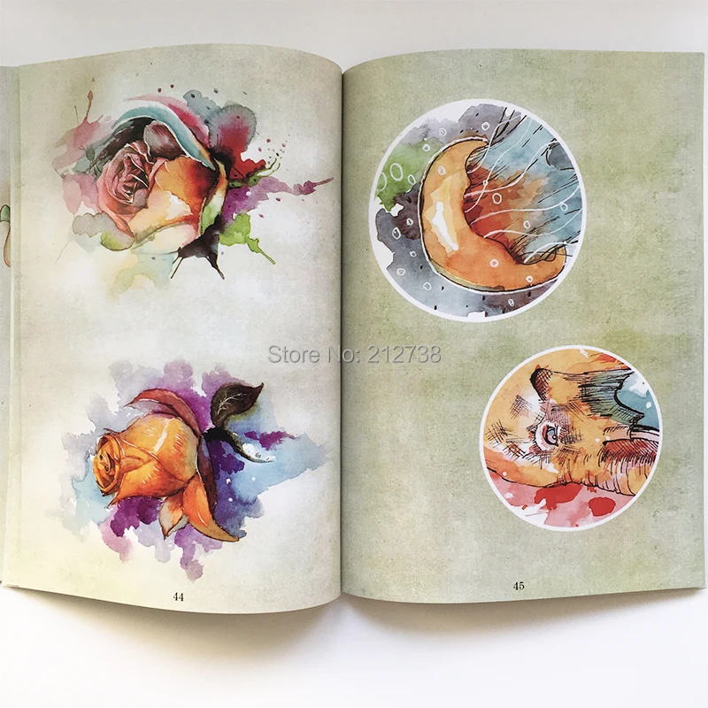А4 японский стиль традиционная Татуировка флэш Будда Цветок Король обезьян книга 60 страниц