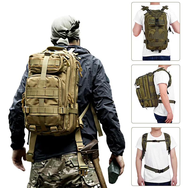 

30L Military Tactical Assault Backpack Army Waterproof Bug Outdoors Bag Large For Outdoor Hiking Camping Hunting Rucksack Bags