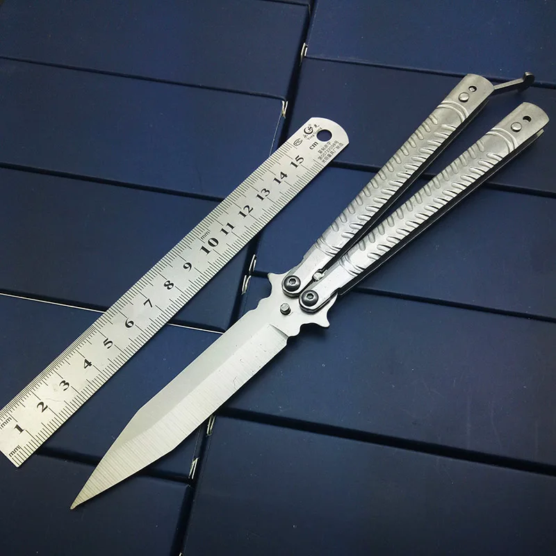 

Butterly in Knife No Sharp Unsharpend Practice Knives Tactical Training Tools Personalized Trainer Engraved Knife Survival Gift