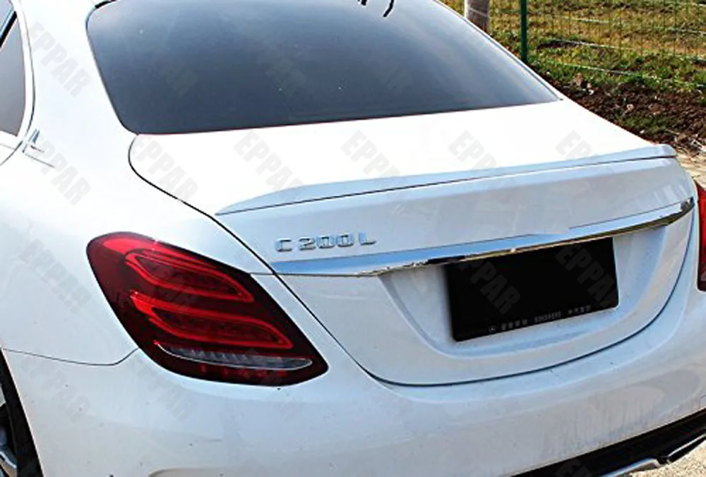 Окрашенный белый задний спойлер C63 AMG для Mercedes Benz C-Class W205 Sedan C200 C250 C300 2015-2018 |