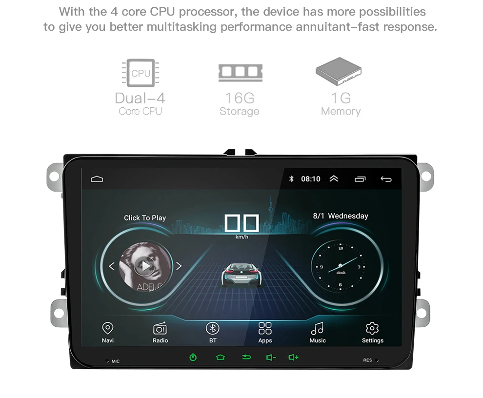 9 дюймов Android 9,1 автомобильный Радио мультимедийный плеер gps навигация для VW Volkswagen Passat, jetta, Golf Polo Tiguan для автомобиля Skoda стерео