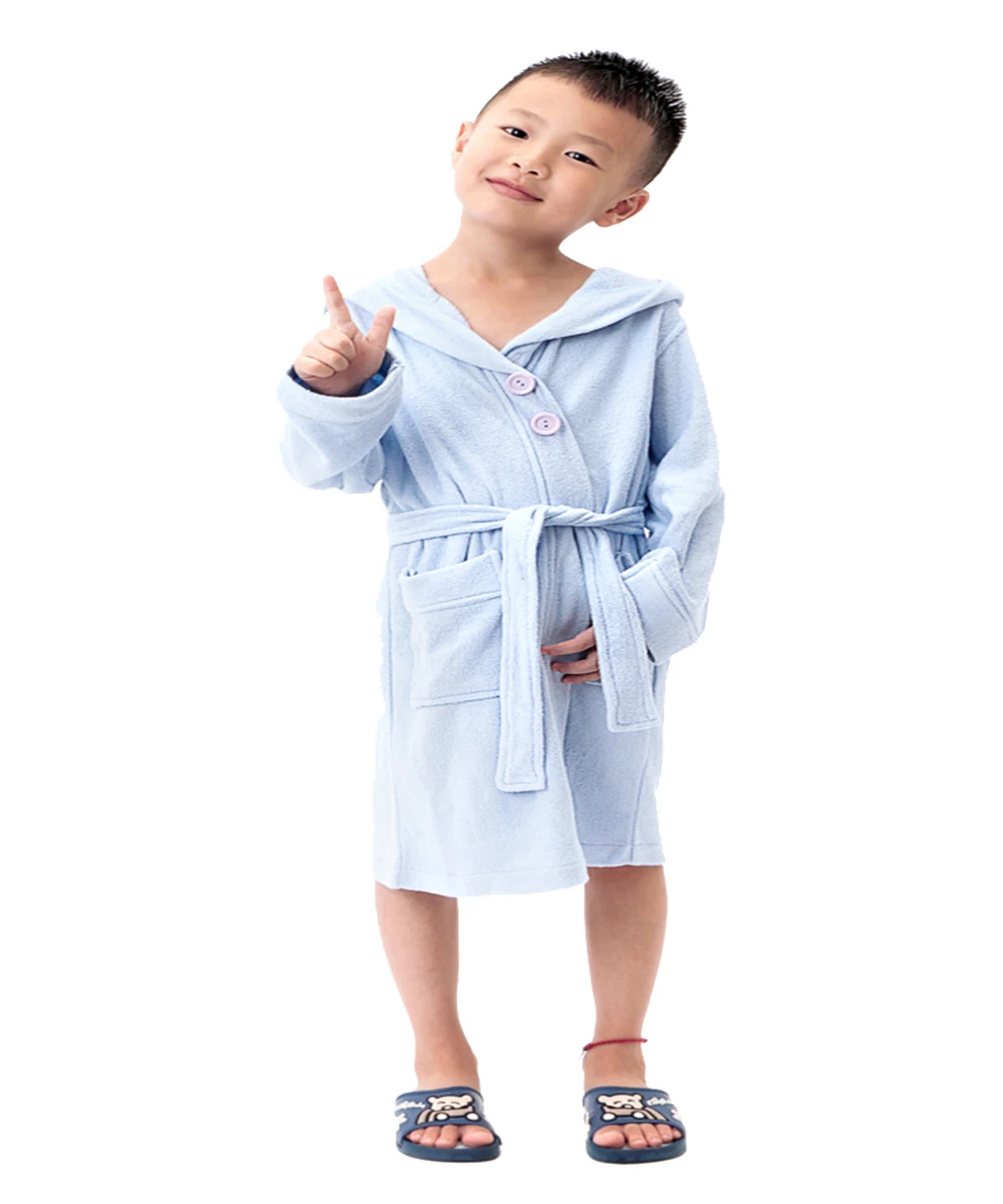 Billige Modische Bademäntel Kinder Jungen Terry Bademantel kinder Bademantel Bademantel für Mädchen Dressing Nachthemd in Baumwolle Polyester