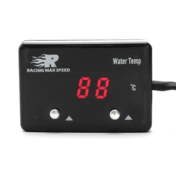 

Universal Automotive Racing Car Digital Water Temperature Gauge Red LED Display 0~100 Celsius Temp Meter