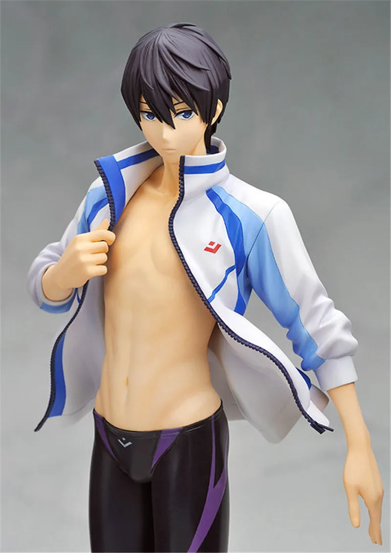 Новинка 22 см аниме бесплатно! Iwatobi swim Club Haruka Nanase 1/8 ПВХ фигурка Коллекционная модель игрушки