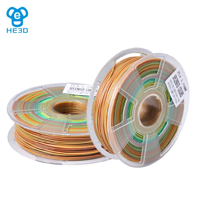 

HE3D Reprap 3D Printer Filaments PLA Gradient color 1.75mm 0.75Kg 3D printing material