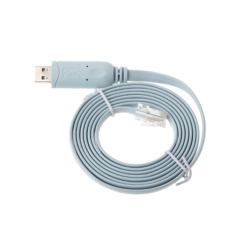 Jinshengda USB 2.0 RJ45 RS232 последовательный консольный кабель синий для маршрутизатора cisco переключатель