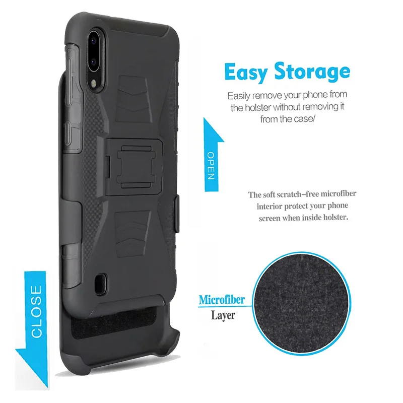 Heavy Duty Rugged Carrying Belt Clip Holster Armor Case Cover sfor Samsung A50 A30 A20 A40 A10 Shockproof Full Protection Coque  (8)