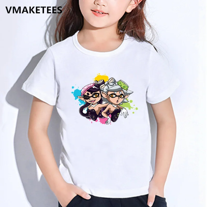 Детские летние футболки с короткими рукавами для мальчиков и девочек, детская футболка с принтом из мультфильма, принт из мультфильма, милая забавная одежда для малышей, HKP5190