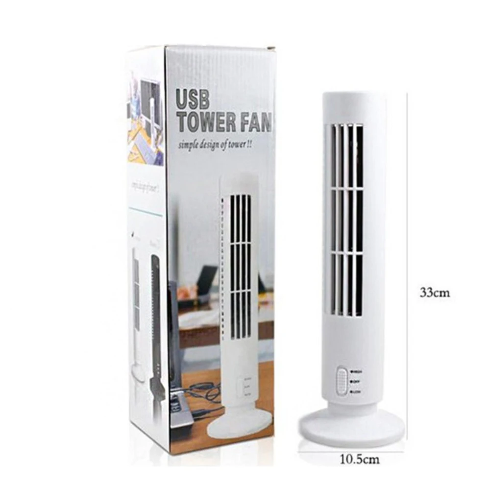 

Air Conditioner Cooling Vertical Bladeless Desk Desktop Mute Vertical Tower USB Fan Full For Home Office