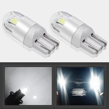 2 шт. сигнальная лампа 3030 T10 светодиодная автомобильная лампа W5W Led T10 Светодиодные лампы для автомобилей Белый 5W5 зазор запасной задний светильник автомобильный-Стайлинг