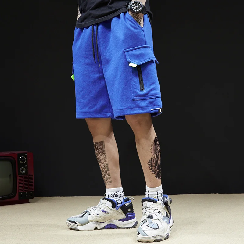 Мужские летние супер ленивые хип-хоп уличные танцевальные свободные светлые шорты с карманами