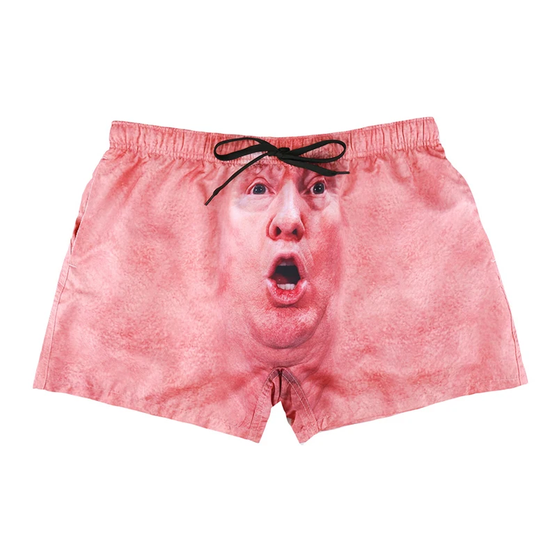 

Summer Trump Putin 3D Boardshorts Drawstring Printing Beach Board Shorts Men Quick Drying Swimsuits Swimwear Beachwear Trunks
